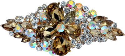 

Mansiyaorange Designer Fancy Latest Stone Hair Pin Hair Clip(Copper)