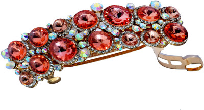 

Mansiyaorange Designer Fancy Latest Stone Hair Pin Hair Clip(Pink)