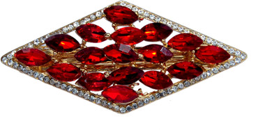 

Mansiyaorange Designer Fancy Latest Stone Hair Pin Hair Clip(Red)