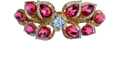 

Mansiyaorange Designer Fancy Latest Stone Hair Pin Hair Clip(Pink)