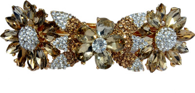 

Mansiyaorange Designer Fancy Latest Stone Hair Pin Hair Clip(Copper)