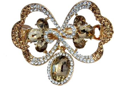

Mansiyaorange Designer Fancy Latest Stone Hair Pin Hair Clip(Copper)