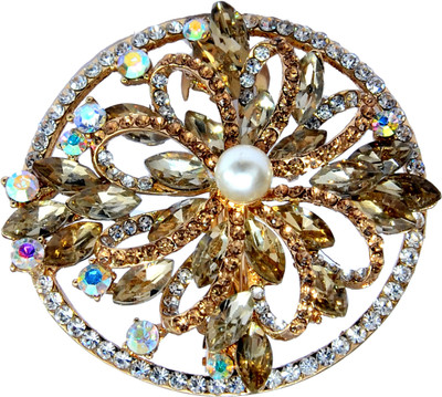 

Mansiyaorange Designer Fancy Latest Stone Hair Pin Hair Clip(Copper)