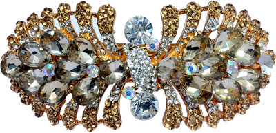 

Mansiyaorange Designer Fancy Latest Stone Hair Pin Hair Clip(Copper)