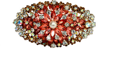 

Mansiyaorange Designer Fancy Latest Stone Hair Pin Hair Clip(Beige)