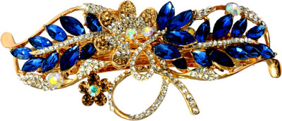 

Mansiyaorange Designer Fancy Latest Stone Hair Pin Hair Clip(Blue)