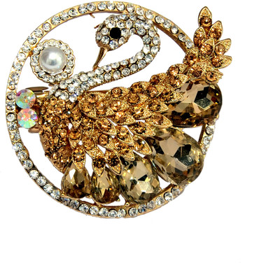 

Mansiyaorange Designer Fancy Latest Stone Hair Pin Hair Clip(Copper)