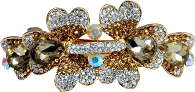 

Mansiyaorange Designer Fancy Latest Stone Hair Pin Hair Clip(Copper)