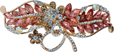 

Mansiyaorange Designer Fancy Latest Stone Hair Pin Hair Clip(Beige)