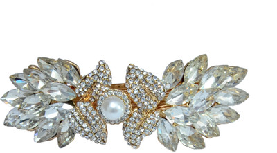 

Mansiyaorange Designer Fancy Latest Stone Hair Pin Hair Clip(White)