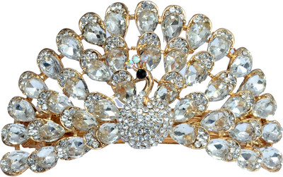 

Mansiyaorange Designer Fancy Latest Stone Hair Pin Hair Clip(White)