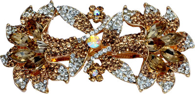 

Mansiyaorange Designer Fancy Latest Stone Hair Pin Hair Clip(Copper)
