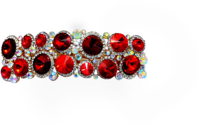 

Mansiyaorange Designer Fancy Latest Stone Hair Pin Hair Clip(Red)
