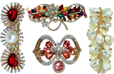 

Mansiyaorange Designer Fancy Latest Combo Of Stone Hair Pin Hair Clip(Multicolor)