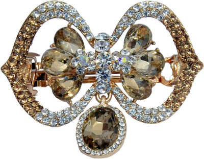 

Mansiyaorange Designer Fancy Latest Stone Hair Pin Hair Clip(Copper)