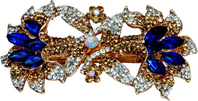 

Mansiyaorange Designer Fancy Latest Stone Hair Pin Hair Clip(Blue)