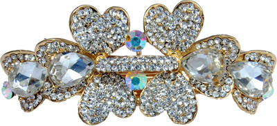 

Mansiyaorange Designer Fancy Latest Stone Hair Pin Hair Clip(White)