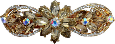 

Mansiyaorange Designer Fancy Latest Stone Hair Pin Hair Clip(Copper)