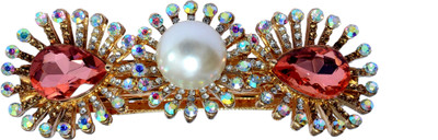 

Mansiyaorange Designer Fancy Latest Stone Hair Pin Hair Clip(Beige)