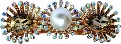 

Mansiyaorange Designer Fancy Latest Stone Hair Pin Hair Clip(Copper)