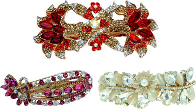 

Mansiyaorange Designer Fancy Latest Combo Of Stone Hair Pin Hair Clip(Multicolor)