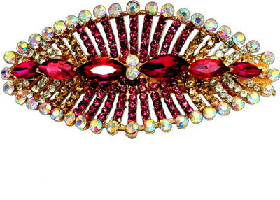 

Mansiyaorange Designer Fancy Latest Stone Hair Pin Hair Clip(Pink)