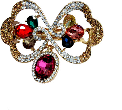 

Mansiyaorange Designer Fancy Latest Stone Hair Pin Hair Clip(Multicolor)