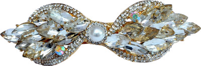 

Mansiyaorange Designer Fancy Latest Stone Hair Pin Hair Clip(White)