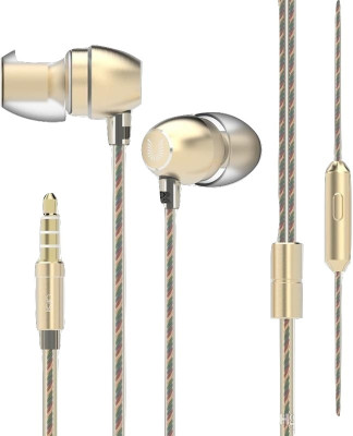 

e-Cosmos DIVA CHARISMA PERFUME Wired Headset with Mic(GOLDEN, In the Ear)