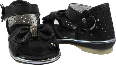 

WTdesign Girls Sling Back Strappy Sandals(Black
