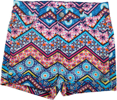 

Shishu.Online Short For Girls Casual Floral Print Cotton(Multicolor, Pack of 1, Multi