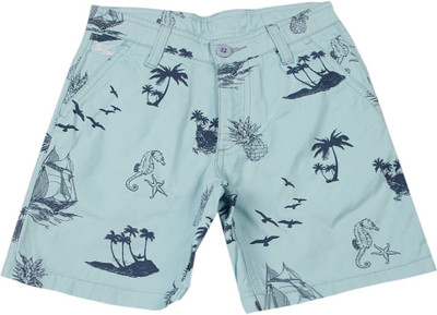 

Flying Machine Short For Boys Casual Solid Cotton, Lt blue