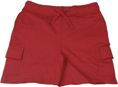 

Flying Machine Short For Boys Casual Solid Cotton, Med red