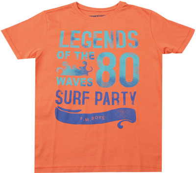 

Flying Machine Boys Solid Cotton T Shirt, Graphic tee