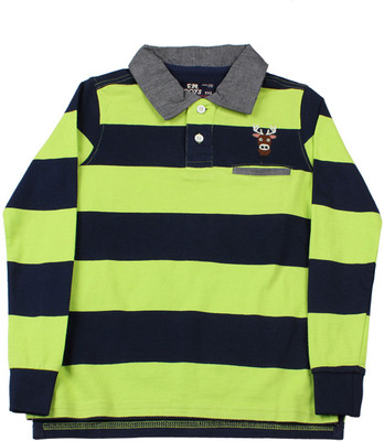

Flying Machine Boys Solid Cotton T Shirt, Lt.green