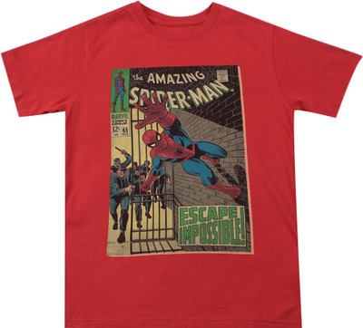 

Flying Machine Boys Solid Cotton T Shirt, Bright red