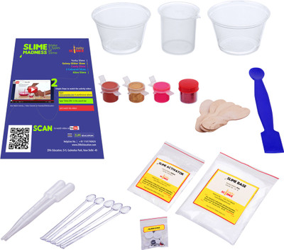 

Yucky Science SLIME MADNESS by Yucky Science. Make your own 5 Types of SLIME with Borax. Cool Chemistry Experiments for 6 year old and above Children. SLIME MAKING KIT(Multicolor)