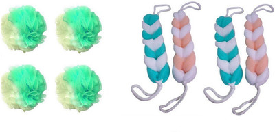 

Bajrang Loofah(Pack of 8), Multicolor