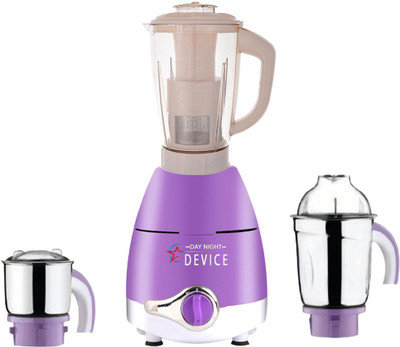 

Day-Night Star Device ABS Plastic LPMA17_214 1000 W Juicer Mixer Grinder(Lavender, 3 Jars)