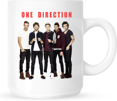 

Chanakya One Direction Ceramic(350 ml) Ceramic Mug(350 ml), White