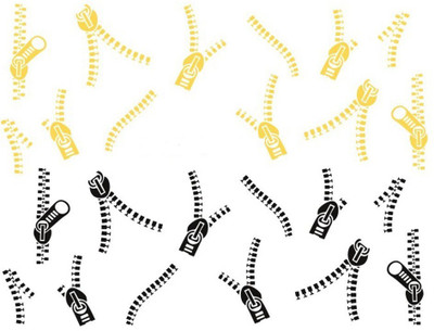 

Azzuro Manicure Water Transfer NailArt Decals Stickers 1+1 Free(Black Yellow)