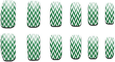 

Showy Designer Artificial Nails #SAND0006 (30Nos total)(Green)
