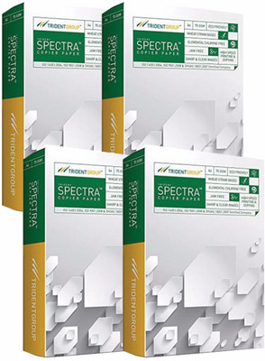 

Spectra Set of 4 A4 Size Papers Unruled A4 A4 paper(Set of 4, White)