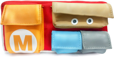 

Maurya Pustak Bhawan Multi Pocket Red Plain Art Fabric Pencil Box(Set of 1, Multicolor)