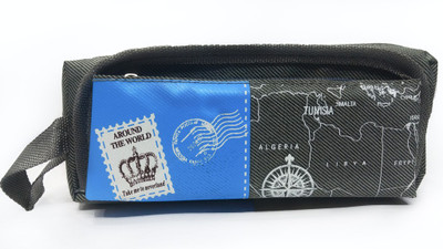 

Maurya Pustak Bhawan Map Grey Graphics Art Fabric Pencil Box(Set of 1, Multicolor)