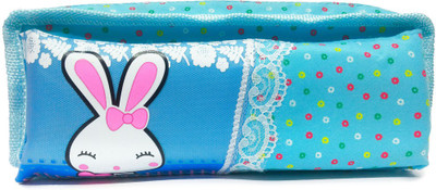 

Maurya Pustak Bhawan Girl Bunny Blue Graphics Art Fabric Pencil Box(Set of 1, Multicolor)