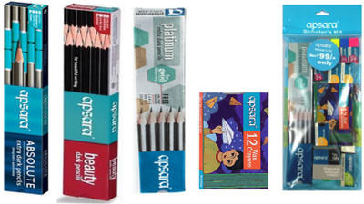 

Apsara COMBO PACK OF APSARA Pencil(Set of 5, Multicolor)