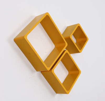 

Make Home Happy Happy-ws-11 MDF Wall Shelf(Number of Shelves - 3, Yellow)