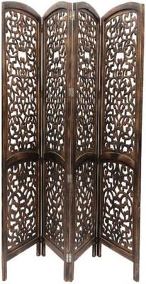 

Onlineshoppee Solid Wood Decorative Screen Partition(Free Standing, Finish Color - Brown)
