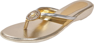 

With The Fashion Women GOLD Flats